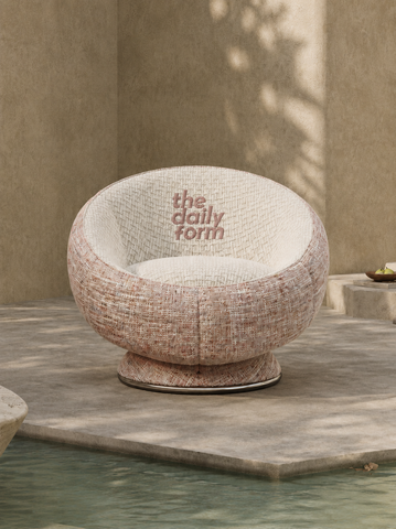 Nordic Fabric Lounge Armchair