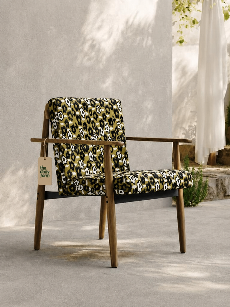 Designer Ash Wood Lounge Chair