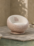 Nordic Fabric Lounge Armchair