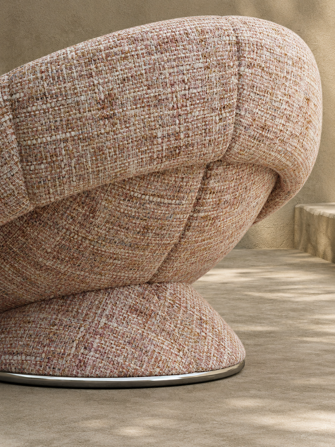 Nordic Fabric Lounge Armchair
